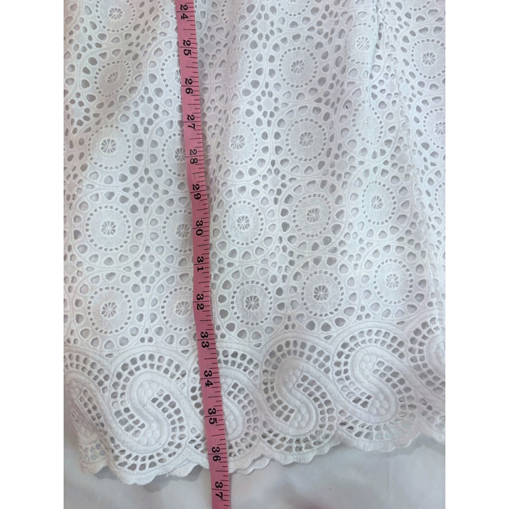 Lilly Pulitzer‎ Jaida Sweetheart Dress in Resort White Sand Dollar Eyelet 14 - Picture 9 of 11